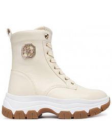 Botki Guess écru damskie 