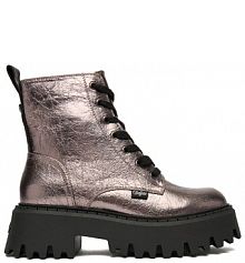 Botki Buffalo srebrne damskie 