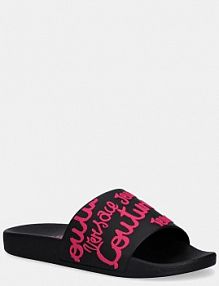 Klapki Versace Jeans Couture  czarne damskie 79VA3SQ1.71352.899