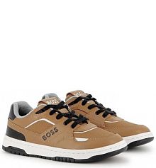 Sneakersy Boss  brązowe dziecięce J52563.36.41