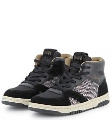 Sneakersy Boss  czarne dziecięce J52567.36.41