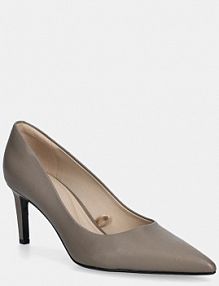 Szpilki Calvin Klein  brązowe HW0HW02607