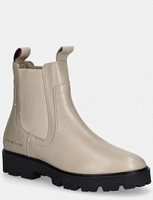 Sztyblety Tommy Hilfiger  beżowe damskie FW0FW08775