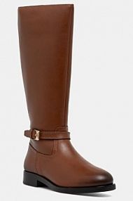 Kozaki Tommy Hilfiger  brązowe damskie FW0FW08873