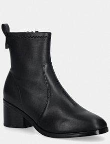 Botki na słupku Tommy Hilfiger  czarne FW0FW08860