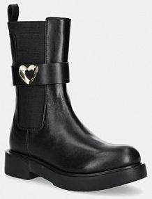 Botki Love Moschino  czarne damskie JA24044G1NIA0000