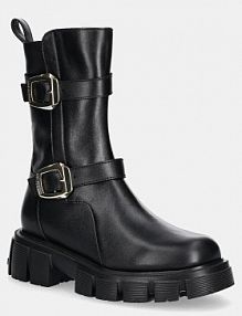 Botki Love Moschino  czarne damskie JA24095G1NIA0000