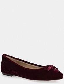 Baleriny Lauren Ralph Lauren  bordowy damskie 802977875004.500