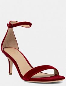 Sandały na szpilce Lauren Ralph Lauren  czerwone 802980559005.600