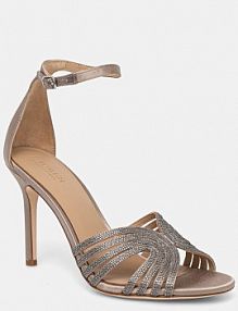 Sandały na szpilce Lauren Ralph Lauren  złote 802P02072001.230