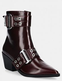 Botki Steve Madden  bordowy damskie 11004772.DCC