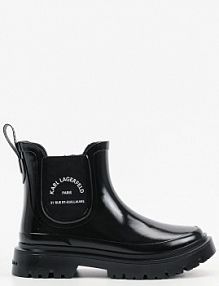 Kalosze Karl Lagerfeld  czarne damskie KL47140.V00