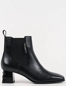 Botki na słupku Karl Lagerfeld  czarne KL35440.000