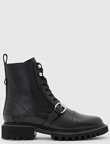 Workery AllSaints  czarne damskie W119FB.BLK