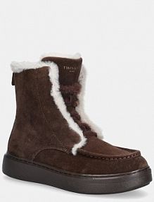Botki Twinset  brązowe damskie 252TGT01C.00203