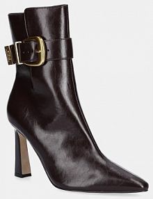 Botki na słupku Steve Madden  brązowe 11004780.003