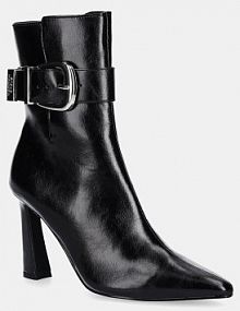 Botki na słupku Steve Madden  czarne 11004780.001