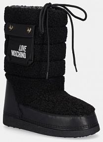 Śniegowce Love Moschino  czarne damskie JA24452G0NISM00A