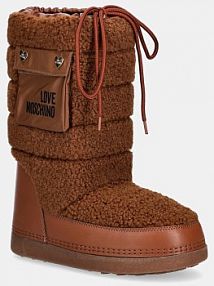 Śniegowce Love Moschino  brązowe damskie JA24452G0NISM21A