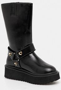 Botki Love Moschino  czarne damskie JA24476I0NJD0000