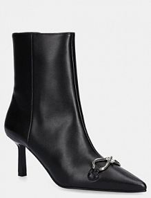 Botki na szpilce HUGO  czarne 50552728.001