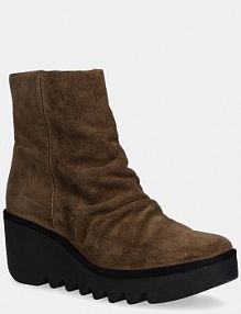 Botki Fly London  brązowe damskie P501538013