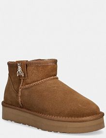 Śniegowce PATRIZIA PEPE  brązowe dziecięce PPJ989