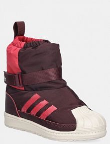 Śniegowce adidas Originals  bordowy dziecięce JR5804