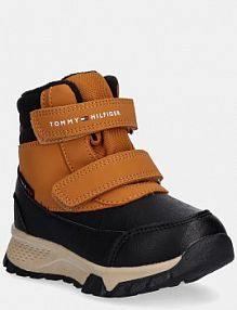 Śniegowce Tommy Hilfiger  brązowe dziecięce T1X5.34134.24.29