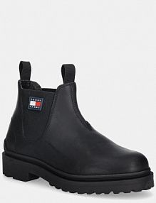 Botki Tommy Jeans  czarne męskie EM0EM01630