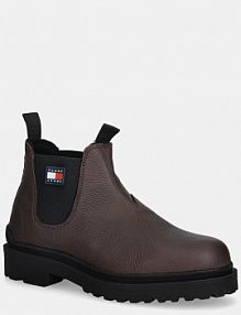 Sztyblety Tommy Jeans  brązowe męskie EM0EM01670