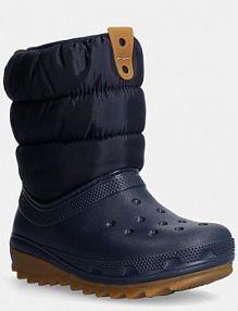 Śniegowce Crocs  granatowe dziecięce 207684.CLASSIC.NEO.PUFF