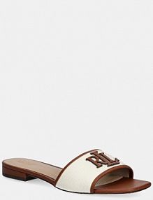 Klapki Lauren Ralph Lauren  brązowe damskie 802P04395003.101