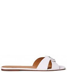 Klapki Polo Ralph Lauren  białe damskie 818955858004.100