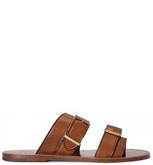 Klapki Polo Ralph Lauren  brązowe damskie 818P01589001.200