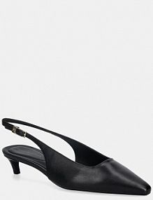 Sandały na szpilce Tommy Hilfiger  czarne FW0FW09009