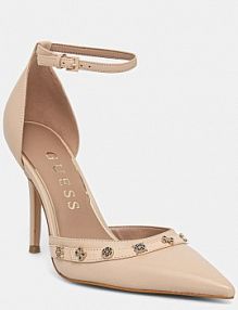 Sandały na szpilce Guess  beżowe FLPNAA.LEA08.NUDE