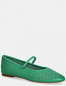 Baleriny Lauren Ralph Lauren  zielone damskie 802P04176005.300