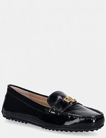 Mokasyny Lauren Ralph Lauren  czarne damskie 802P04390001.001