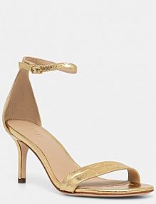 Sandały na szpilce Lauren Ralph Lauren  złote 802P04400001.710