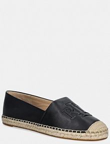 Espadryle Lauren Ralph Lauren  czarne damskie 802P04415001.001