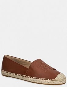 Espadryle Lauren Ralph Lauren  brązowe damskie 802P04415003.200