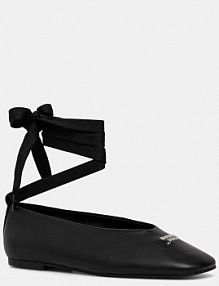 Baleriny Tommy Jeans  czarne damskie EN0EN02939