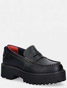 Mokasyny Tommy Jeans  czarne damskie EN0EN03005