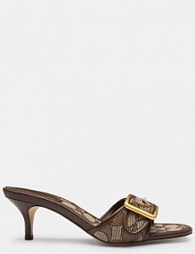 Klapki na szpilce Coach  beżowe CCM10.S8W