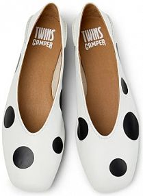 Baleriny Camper  białe damskie K201253.049