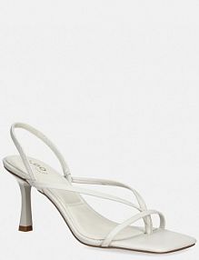 Sandały na szpilce ALDO  białe 14016603