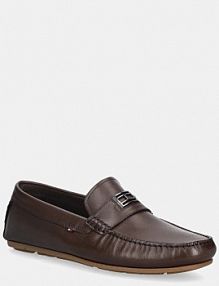 Mokasyny Tommy Hilfiger  brązowe męskie FM0FM05838