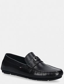Mokasyny Tommy Hilfiger  czarne męskie FM0FM05838