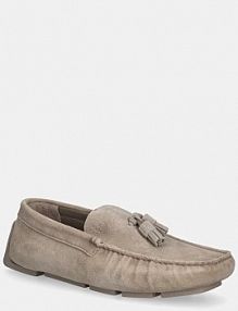 Mokasyny Calvin Klein  beżowe męskie HM0HM02028